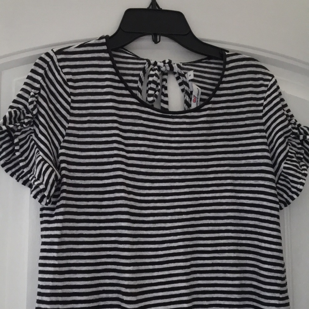 Vineyard Vines Ladies Ruffle Sleeve Tee, S